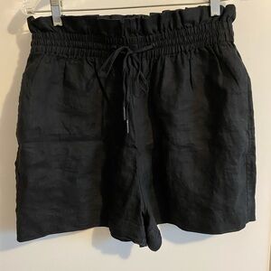 All Saints Black High Waist Shorts